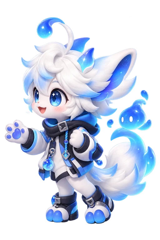Vortexia mascot waving